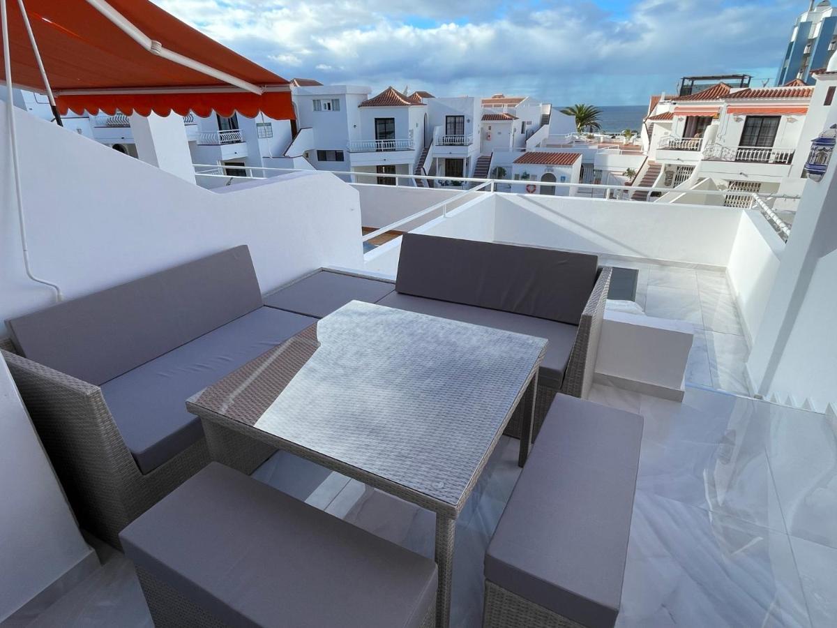 Luxury Diamond - Ocean View, Big Terraces, Air Con, Wifi Apartment Los Cristianos  Luaran gambar