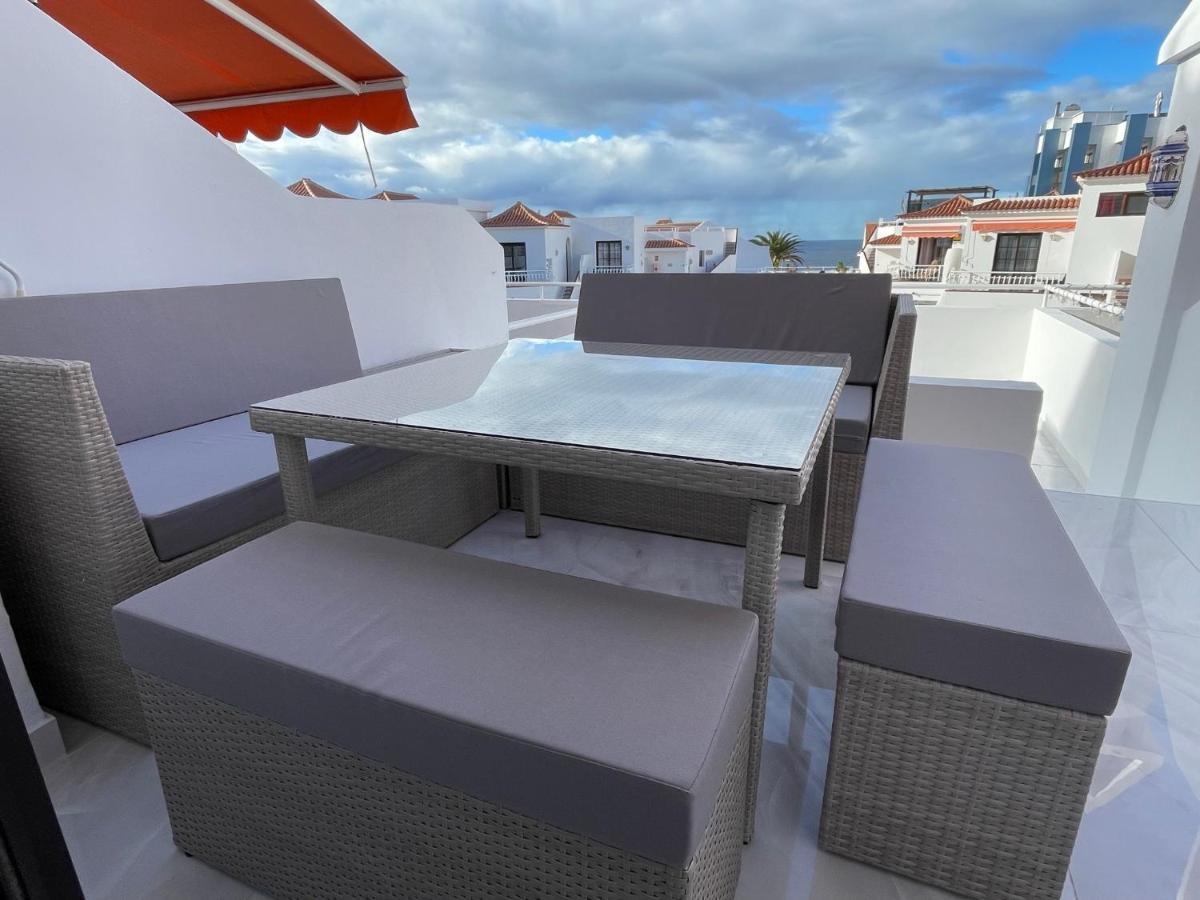Luxury Diamond - Ocean View, Big Terraces, Air Con, Wifi Apartment Los Cristianos  Luaran gambar