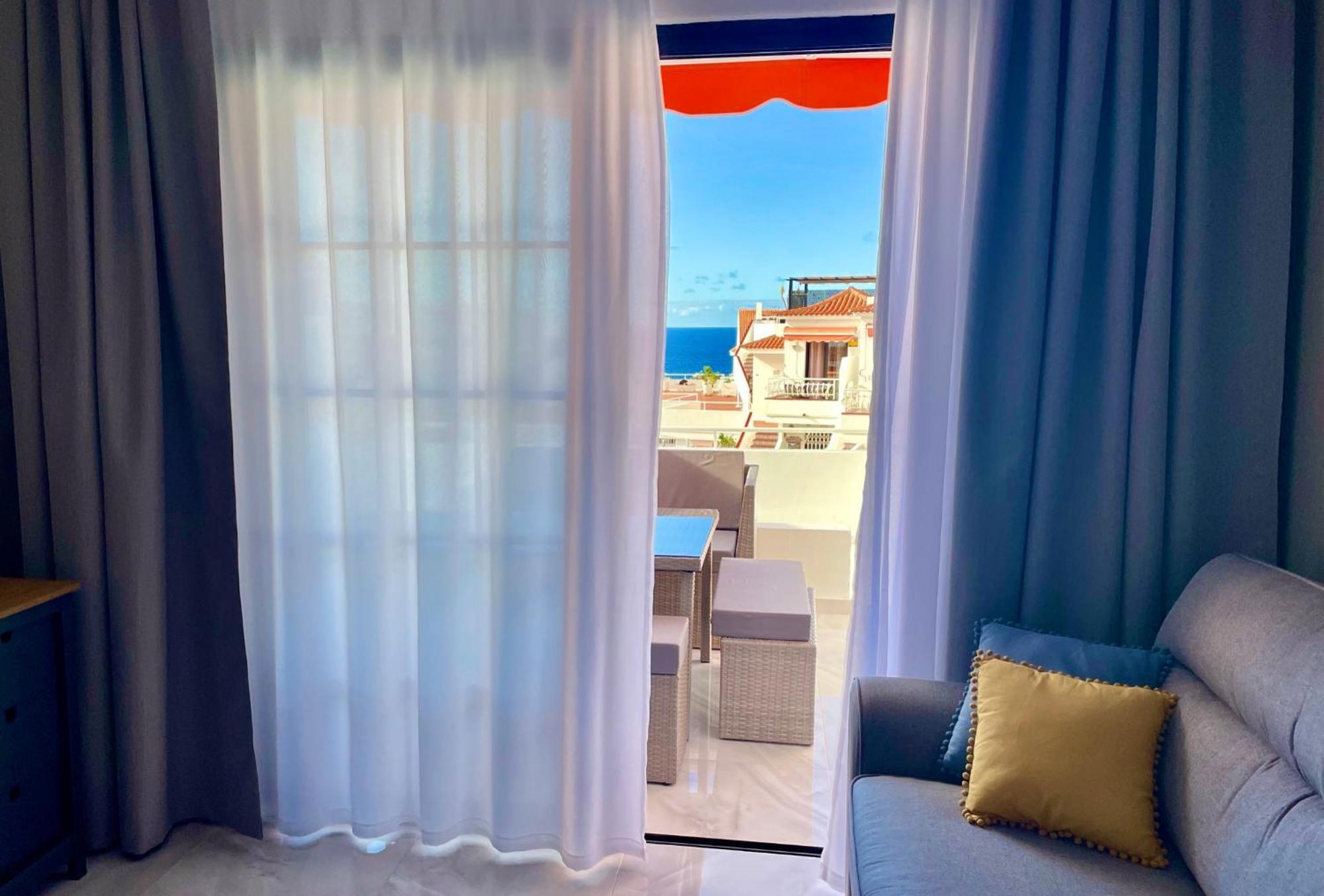 Luxury Diamond - Ocean View, Big Terraces, Air Con, Wifi Apartment Los Cristianos  Luaran gambar